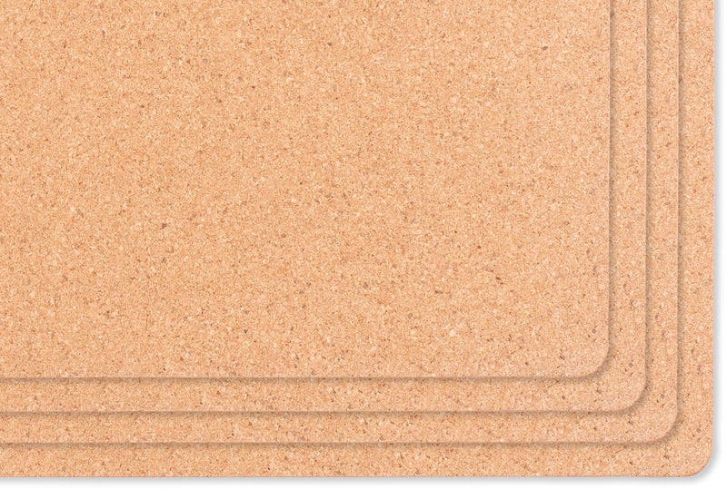 KAF Home House and Home Cork Placemats 16 x 12-Inch Set of 4 (Indigo Batik Floral Print) - Image 3